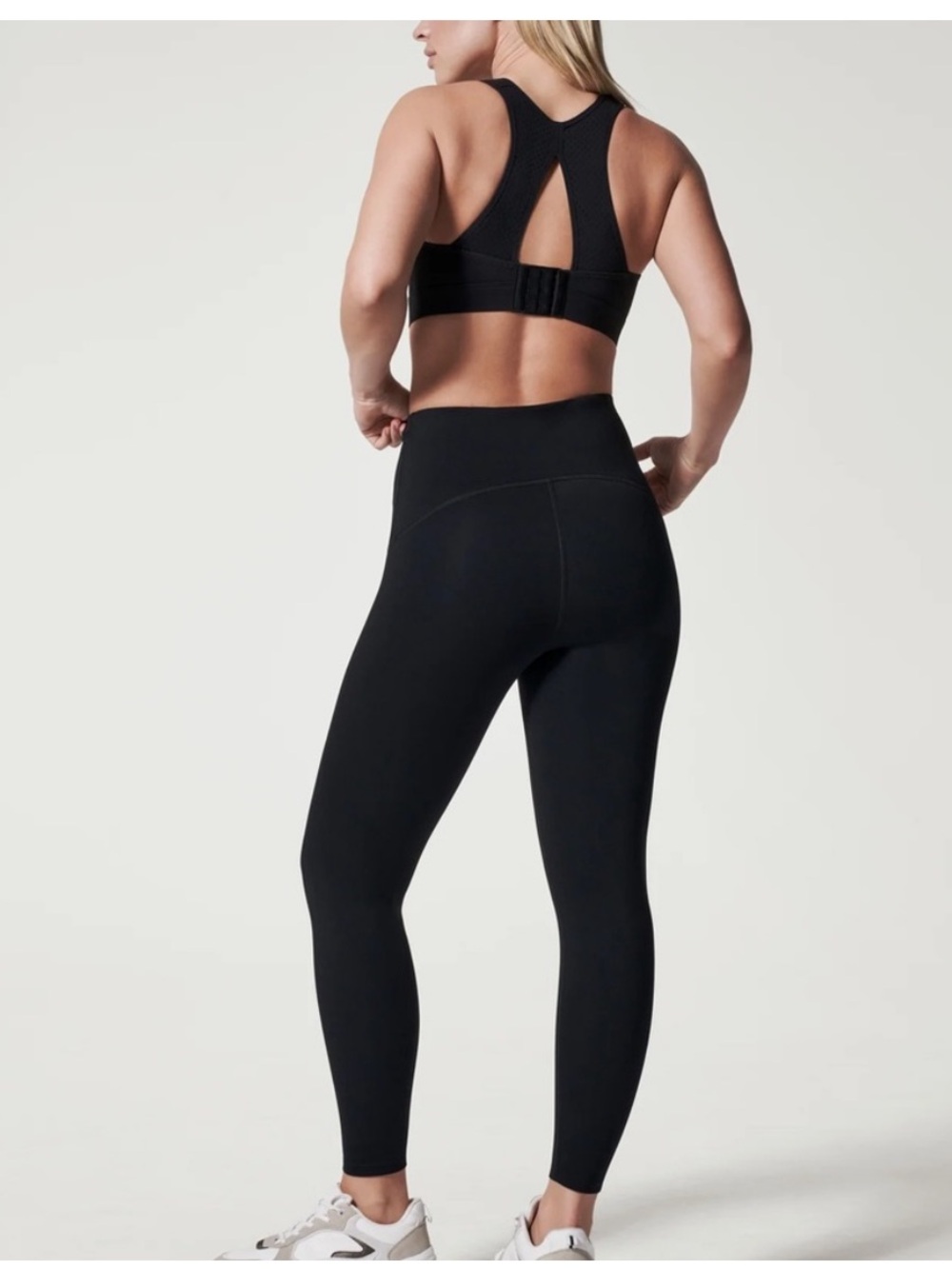 Spanx booty boost high rise compression leggings black medium NEW